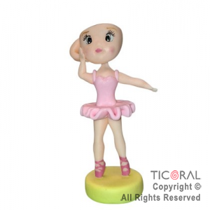 ADORNO BRAINROT BALERINA CAPUCHINA PORCELANA FRIA x 1